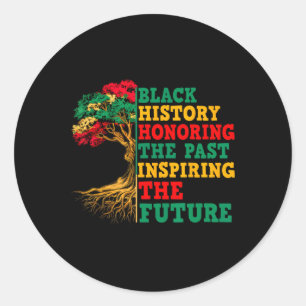 Sticker Rond Honorer le passé inspirer l'avenir Mois de l'histo