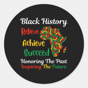 Sticker Rond Honorer le passé inspirer l'avenir Mois de l'histo