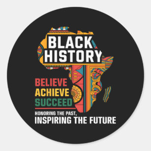 Sticker Rond Honorer le passé, inspirer le futur de l'histoire