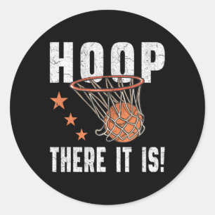 Sticker Rond Hoop, C'Est Ça ! Ventilateur de basket-ball