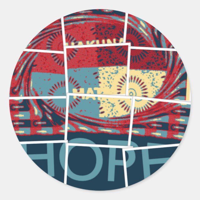 Sticker Rond Hope Be The Miracle Beautively Inspirational (Devant)