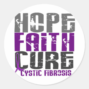 Sticker Rond HOPE FOTH CURE CYSTIC FIBROSIS T-shirts & vêtement