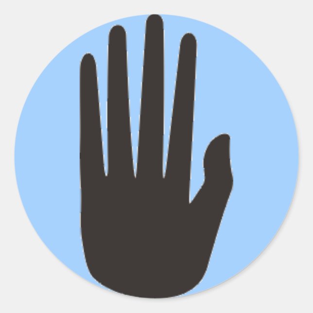 Sticker Rond Hopi Hand dot (Devant)