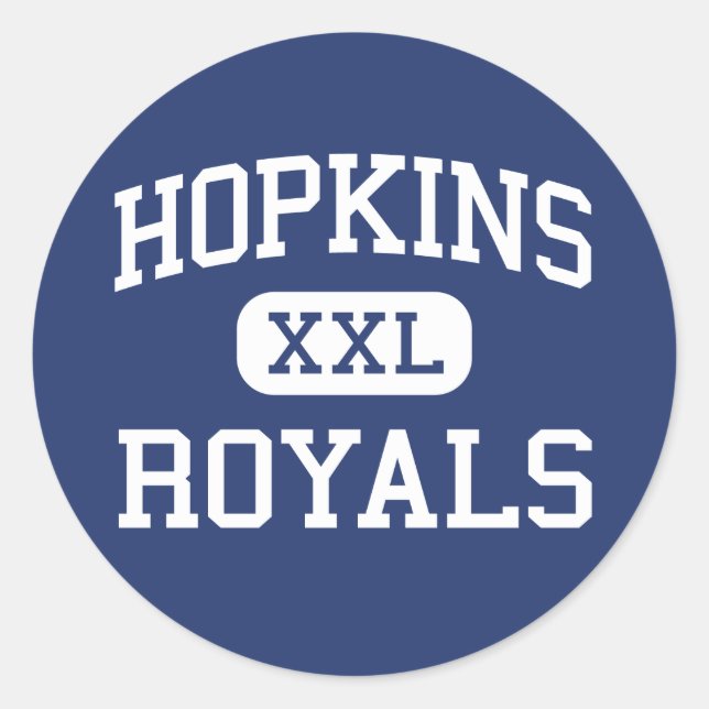 Sticker Rond Hopkins - Royals - Lycée - Hopkins Minnesota (Devant)