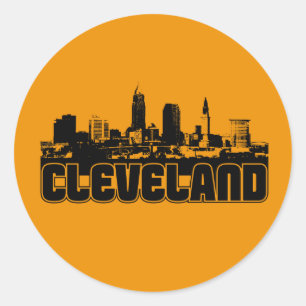 Sticker Rond Horizon de Cleveland