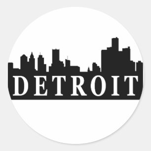 Sticker Rond Horizon de Detroit