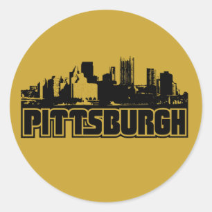 Sticker Rond Horizon de Pittsburgh