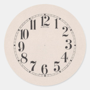STICKER ROND HORLOGE