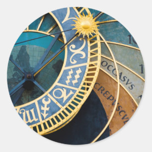 Sticker Rond Horloge astronomique
