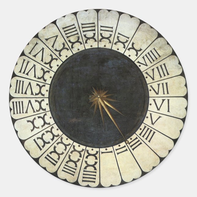 Sticker Rond Horloge du Duomo de Paolo Uccello (Devant)