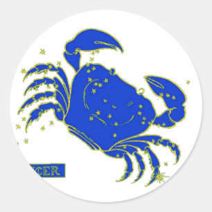 Sticker Rond Horoscope du cancer