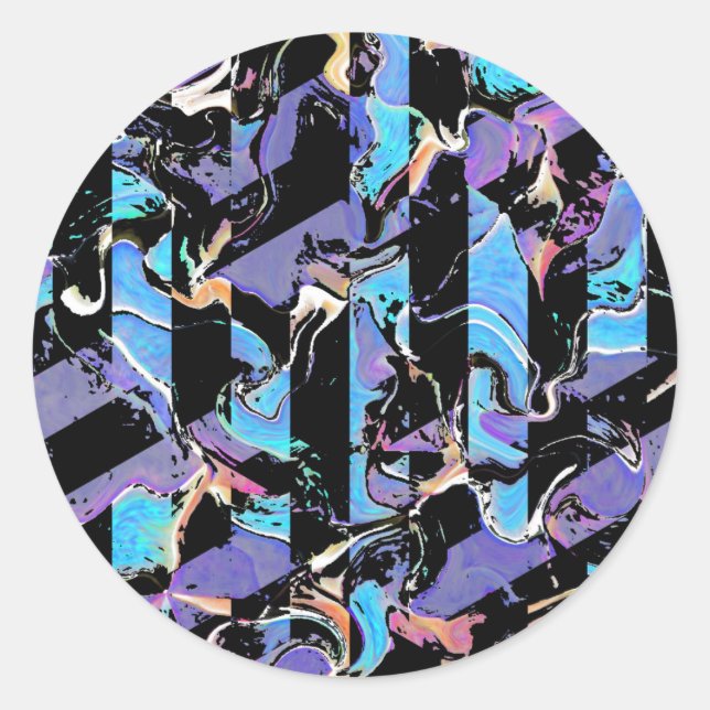Sticker Rond Horreur visuelle  (Devant)