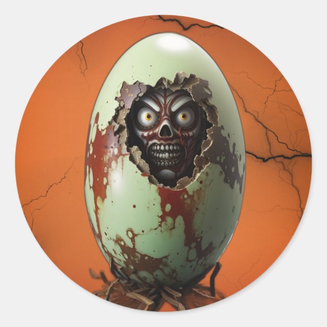 Sticker Rond Horrific Hatchs (Devant)