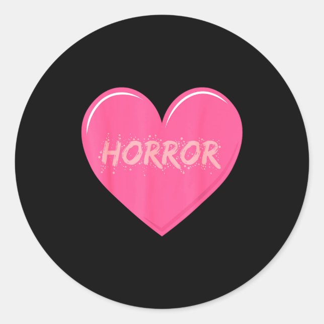 Sticker Rond Horror Creepy Yami Kawaii Pastel Nge Valentines  (Devant)