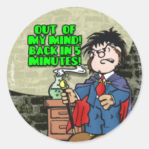 Sticker Rond Hors de mon esprit