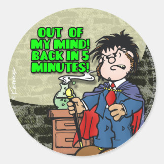 Sticker Rond Hors de mon esprit