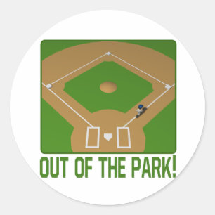 Sticker Rond Hors Du Parc