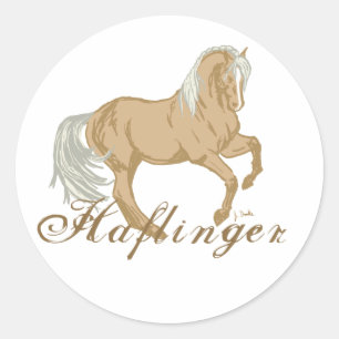 Sticker Rond Horse d'Haflinger