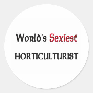 Sticker Rond Horticulteur le plus souple au monde