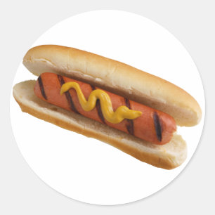 Sticker Rond Hot-dog