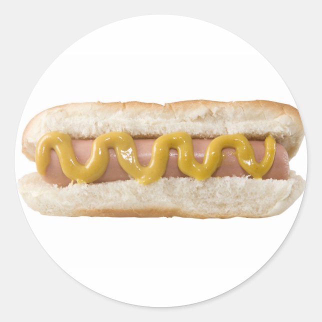 Sticker Rond hot dog (Devant)