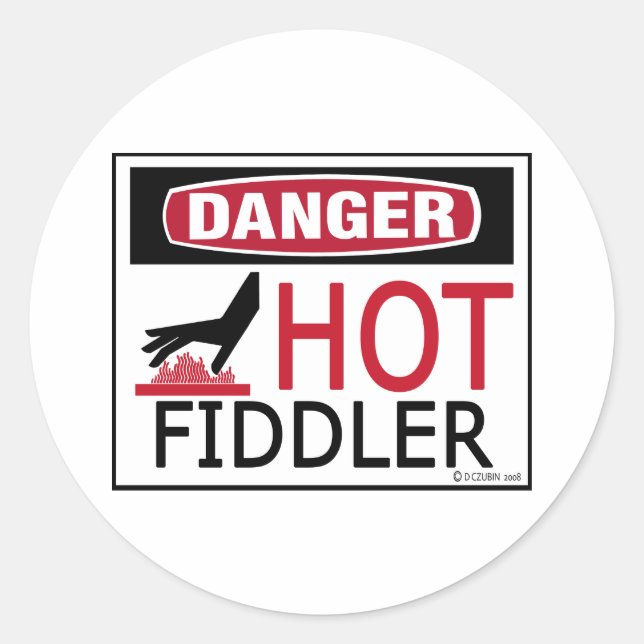 Sticker Rond Hot Fiddler (Devant)