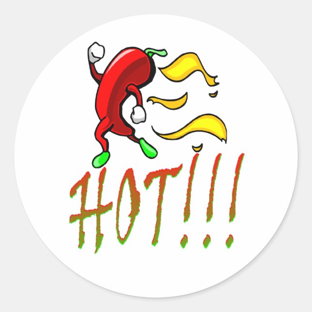 Sticker Rond hot.pepper (Devant)