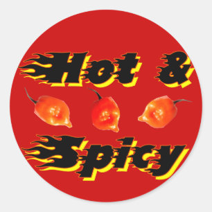Sticker Rond Hot & Spicy /5