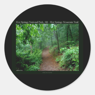 Sticker Rond Hot Springs National Park, AR Cadeaux de Brume qui