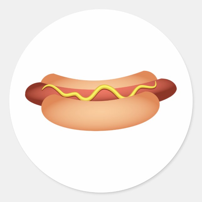 Sticker Rond Hotdog (Devant)