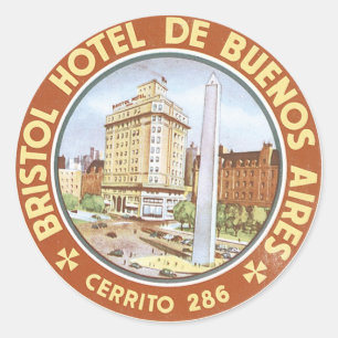 Sticker Rond Hôtel Bristol De Buenos Aires