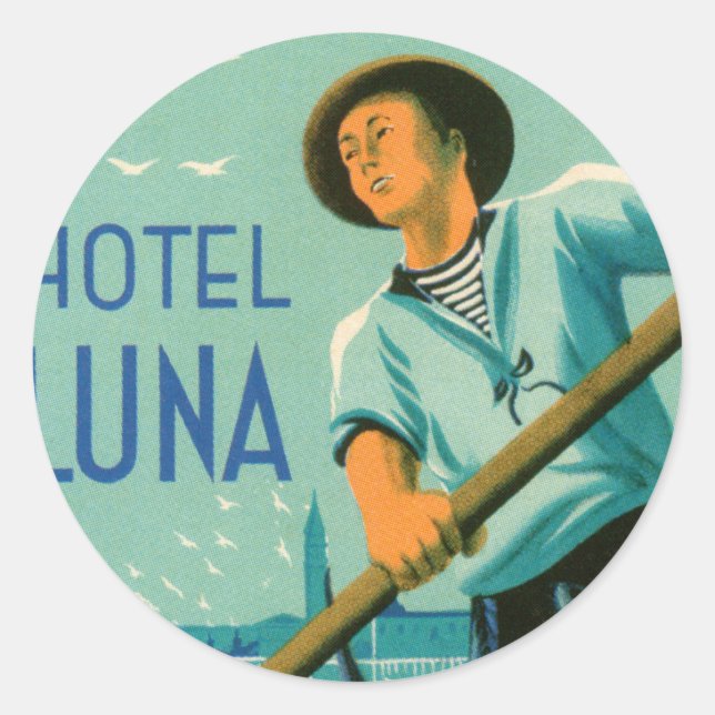Sticker Rond Hotel Luna Venezia (Devant)