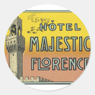 Sticker Rond Hôtel Majestic Florence