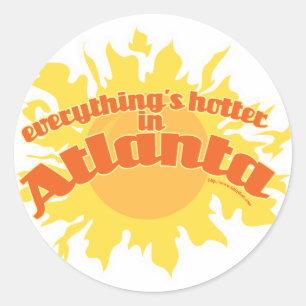 Sticker Rond Hotter à Atlanta