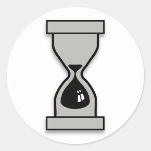 Sticker Rond Hourglass