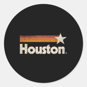Sticker Rond Houston Strong Texas Drapeau Star