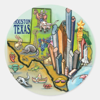 Sticker Rond Houston TX