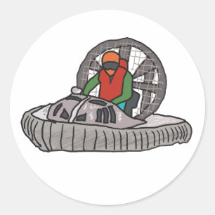 Sticker Rond Hovercraft