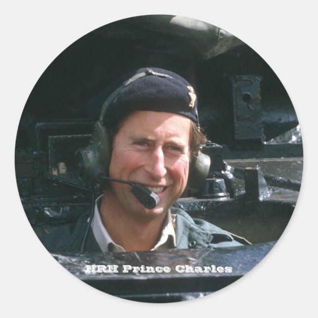 Sticker Rond HRH Prince Charles (Devant)