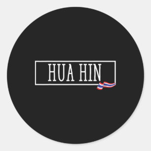 Sticker Rond Hua Hin Thaïlande Souvenir Siam Prathet Femmes tha