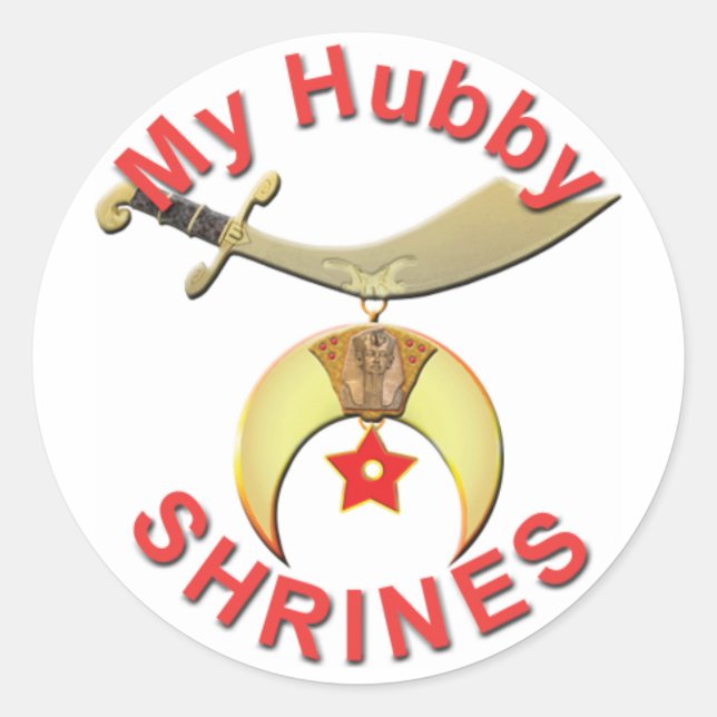 STICKER ROND HUBBY SHRINES (Devant)