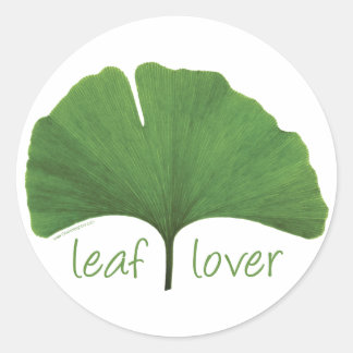 Sticker Rond Hugger de l'arbre de la feuille
