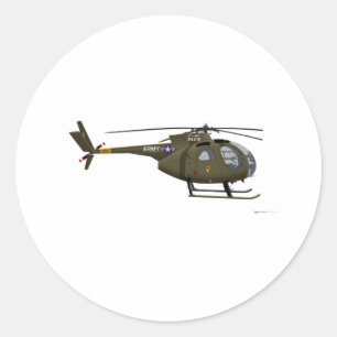 Sticker Rond Hughes OH-6 Cayuse Cav