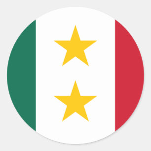 Sticker Rond huila y Tejas, Mexique