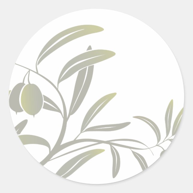 Sticker Rond huile d'olive (Devant)