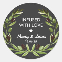 Huile d'olive Infusée avec amour Mariage Favor aut