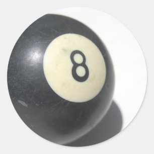 Sticker Rond Huit balles