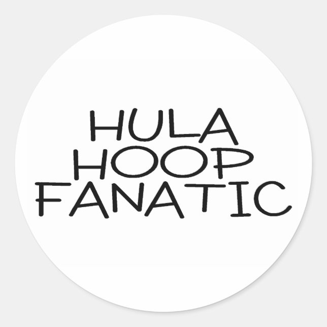 Sticker Rond Hula Hoop Fanatic (Devant)