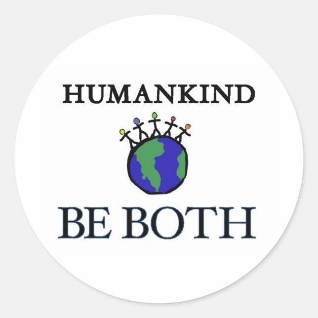 Sticker Rond Humanité (Devant)