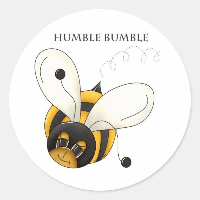 Sticker Rond Humble Bumble (Devant)